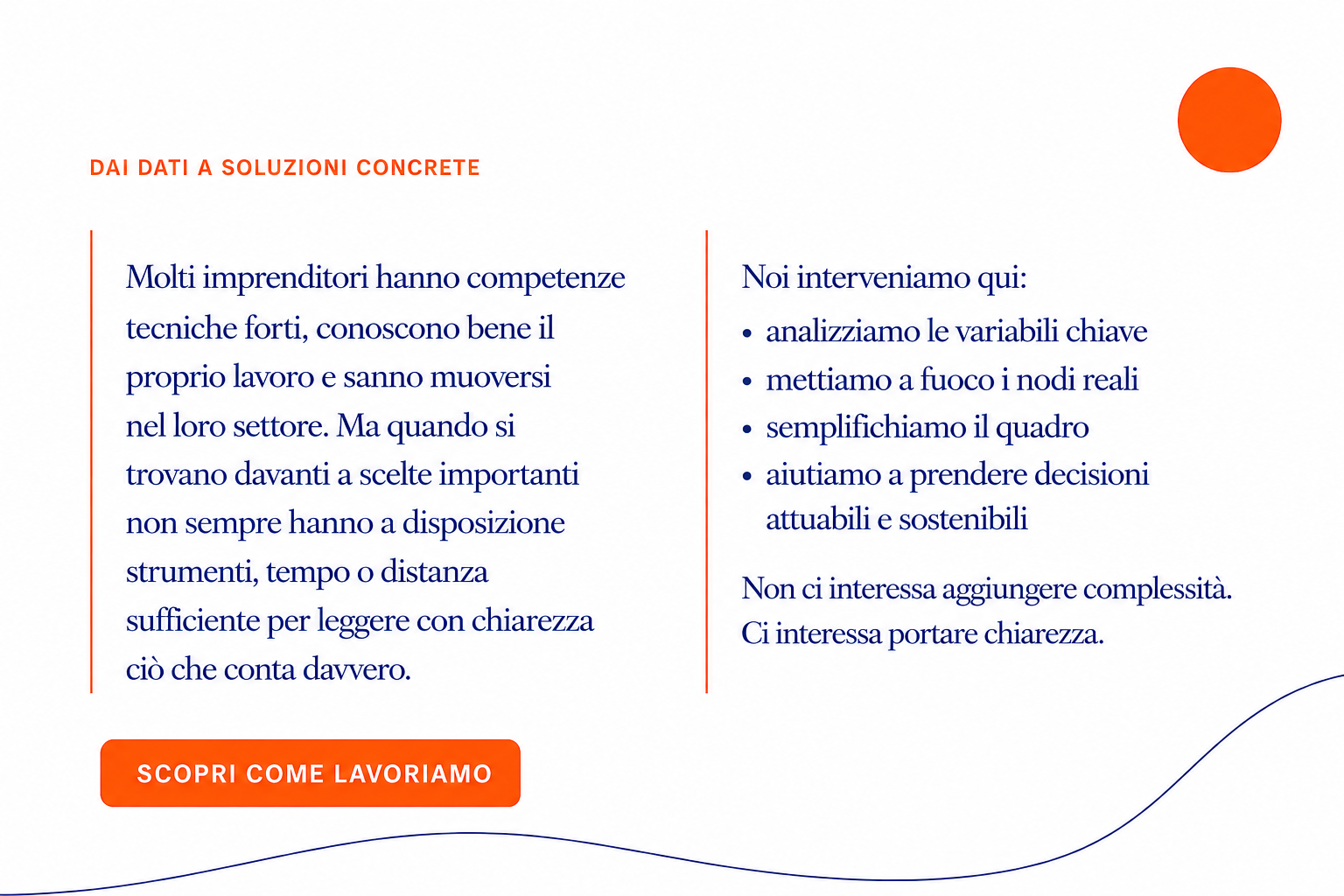 Dai dati a soluzioni concrete